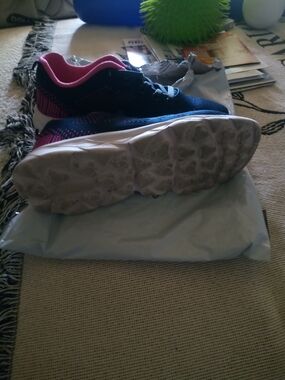 Women's Navy and Pink Athletic Sneakers - Lightweight Comfort